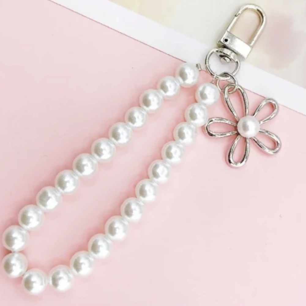 Pearl Beaded Purse Charms Five Pcs. - Picture 2 of 7